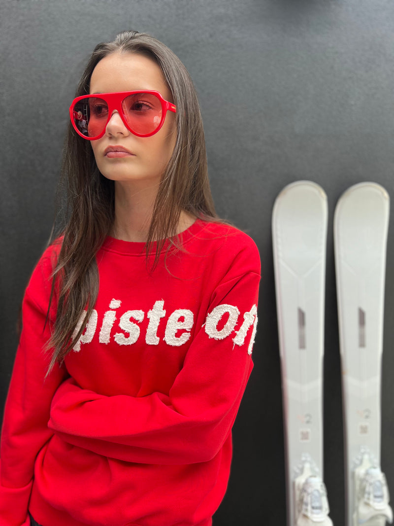 PISTE OFF, red/ivory