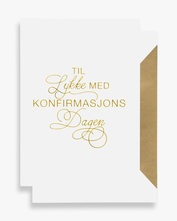 Til lykke med konfirmasjonsdagen